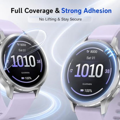 6 Pack for Garmin Venu 4 Screen Protector 41mm, Soft TPU Film | Anti Scratch, Soft Screen Protector for Venu 4 HD Clear Flexible Film, Bubble Free, Touch Sensitive, Anti Fingerprint - size: For Garmin venu 4 41mm 1.61 Inch