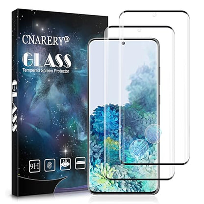 2 Pack Screen Protector for Samsung Galaxy S20, Support Fingerprint Unlock, Anti-Scratch, 3D Curved Easy Installation Case-Friendly HD Tempered Glass for Samsung Galaxy S20 - size: Samsung Galaxy S20
