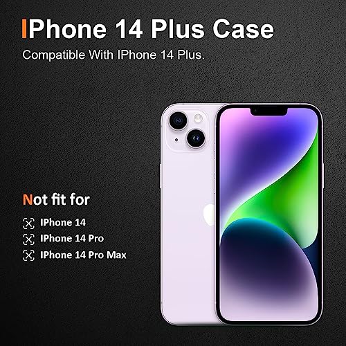 Crystal Clear iPhone 14 Plus Case.Soft Slim Fit Transparent Plastic TPU Protective Silicone Cover Phone Cases for iPhone 14 Plus [Slim Thin & Comfort Grip] [Shockproof] - size: iPhone 14 plus case