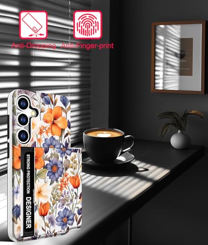 for Samsung Galaxy S24 / S25 Case - Blue Nice Floral - color: Blue Nice Floral