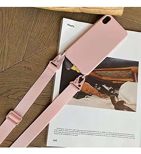 Compatible with iPhone 6/7/8/SE2/SE3,Crossbody Phone Case with Lanyard Cute Soft Silicone Case with Adjustable Shoulder Strap Shockproof Protector Compatible with Women Girls Pink - color: Pink, size: iPhone 6/7/8/SE2/SE3