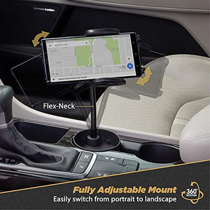 Scosche SUHCUPM-XCES0 Select Cup Holder Phone Mount Cradle for Car or Truck - Universal Hands-Free Gooseneck Mount for Car Cup Holder - Vehicle Cell Phone Cradle for iPhone or Android Smartphones - style: Cup Holder