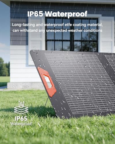 SOLUPUP 200W Portable Solar Panel–24% High Efficiency Bifacial Solar Panel with MC4 Output,Waterproof Foldable Solar Charger with Kickstand for Power Station RV Camping Off-Grid and Blackoutss - size: New 200W