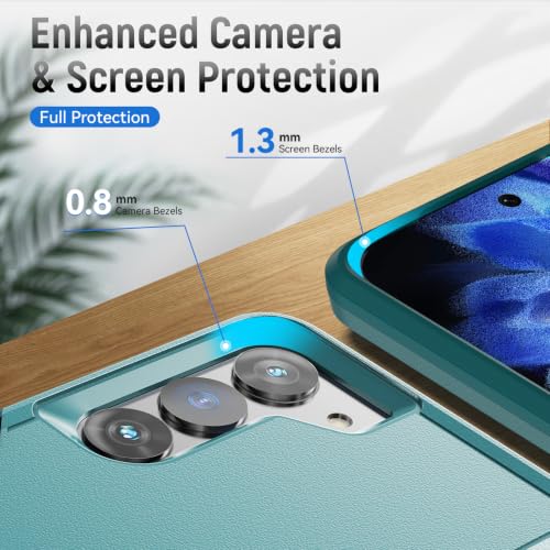 for Samsung Galaxy S23 Case with HD Screen Protector, Dual Layer Military Grade Drop Tested, Heavy Duty Rugged Shockproof Non-Slip Outdoor Protective Cover, Green - color: Green