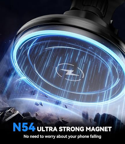 15w Charger Car Phone Mount for Magsafe, Air Vent Car Mount Magnetic Wireless Phone Holder for Mercedes Benz A/B/C/E/V/G/Class & Audi A1/A3/A3 for iPhone 17 16 15 14 13 12 Pro Max, Black - style: Charger Air Vent Car Mount