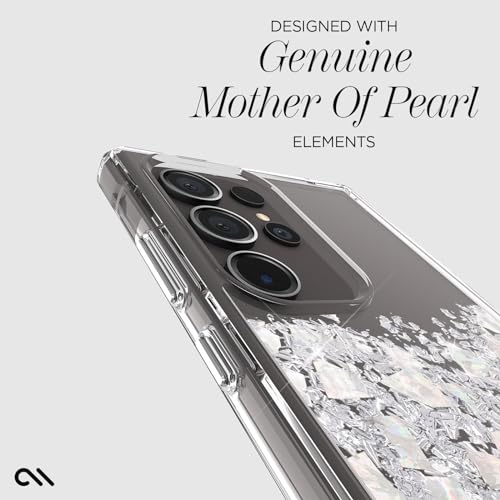 Case-Mate Samsung Galaxy S24 Ultra Case [6.8"] [12ft Drop Protection] [Wireless Charging] Touch of Pearl Phone Case for Samsung Galaxy S24 Ultra - Luxury Bling Glitter, Anti-Scratch, Shockproof, Slim - color: Touch of Pearl