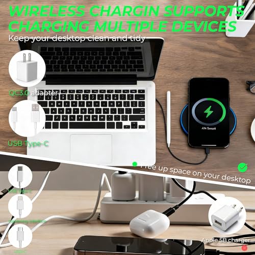 15W Fast Wireless Charger with Anti-Slip