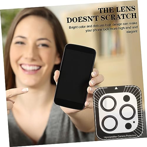 Tempered Camera Lens Protector Film for Pro Pro Scratch Resistant Phone Lens Cover with High Transparency Dustproof and Protection Compatible with Cases Dark Purple
