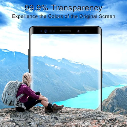 KAREEN for Samsung Galaxy Note 8 Screen Protector Tempered Glass Film | 3D Full Coverage, 9H Hardness, Anti Scratch, 2 Pack - size: Galaxy Note 8 6.3-inch