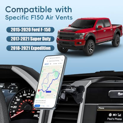 Wireless Charging Vent Magnetic Vent Phone Mount for 2015-2020 Ford F-150 - size: Charging- Magnetic