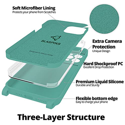 Crossbody Lanyard Strap Case for iPhone 14 Pro Max, Neck Cross Body, Adjustable Holder Removable, Drop Protection Shockproof,Hands-Free Silicone Case 6.7 inch,150 cm Strap, iP14PM-Pine Green - color: Pine Green