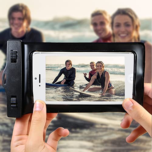 EcoGear FX Waterproof Phone Case - Cell Phone Dry Bag for iPhone & Android (2-Pack)