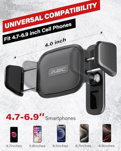 APPS2Car Magnetic Phone Holder for Gym, Aluminum Alloy Base and Joint 360 Adjustable, Compatible with 4.7-6.9" All Phones & Heavy Case, Grey - size: Larger Grey - 1 Pack