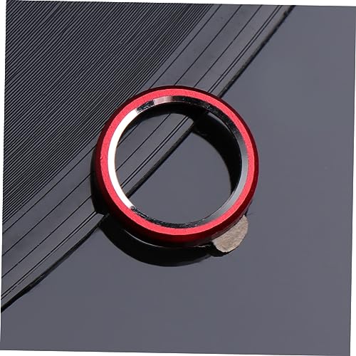 3pcs Metal Camera Lens Protector for Scratch Easy Application Compatible Coverage Lens Guard Circle - color: Red