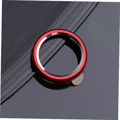 3pcs Metal Camera Lens Protector for Scratch Easy Application Compatible Coverage Lens Guard Circle - color: Red