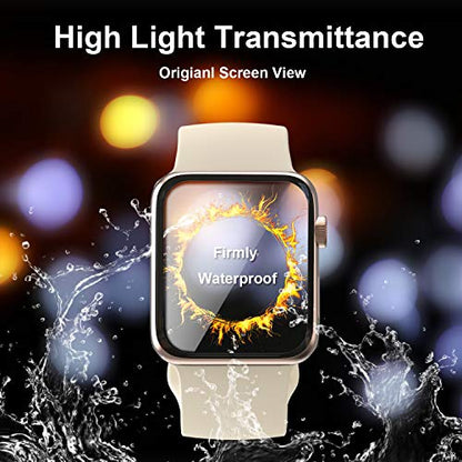 [2 Pack Tempered Glass Screen Protector for Apple Watch SE 3 /SE 2 Series 6//5/4 40mm, 3D Full Coverage [Easy Installation Frame] Waterproof Bubble-Free HD Clear Film for iWatch 40mm - size: 40mm