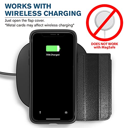VENA vCommute for iPhone 12 Pro Max Wallet Case, Black - color: Black, size: iPhone 12 Pro Max