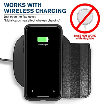 VENA vCommute for iPhone 12 Pro Max Wallet Case, Black - color: Black, size: iPhone 12 Pro Max