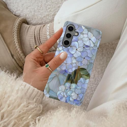 Compatible for Samsung Galaxy S26 5G Case,Double Layer Shockproof Protection Heavy Duty Phone Cover,Pastel Hydrangea - color: Pastel Hydrangea, size: S26