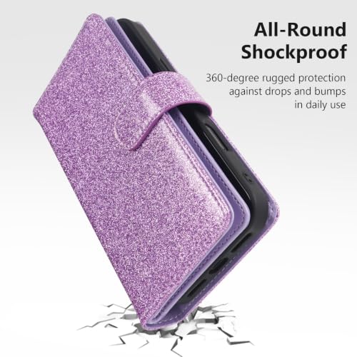 Varikke Wallet Case for iPhone 16 Pro Compatible with Magsafe, Light Purple - color: (Compatible with MagSafe) Light Purple, size: iPhone 16 Pro 6.3"