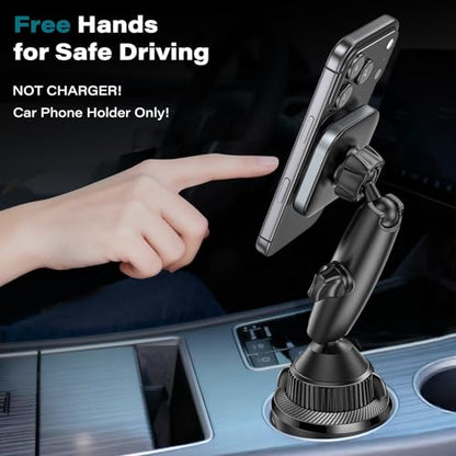 EXELIQ Upgraded Magnetic Cupholder Phone Holder, Ultra Strong N55 Magnets - size: N55
