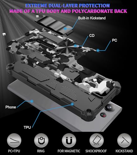 for Samsung Galaxy S26 Ultra Case Camo Phone Case, Black - color: Black, size: Samsung Galaxy S26 Ultra 5G