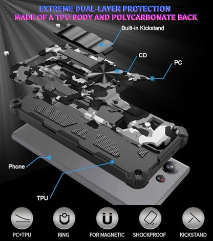 for Samsung Galaxy S26 Ultra Case Camo Phone Case, Black - color: Black, size: Samsung Galaxy S26 Ultra 5G