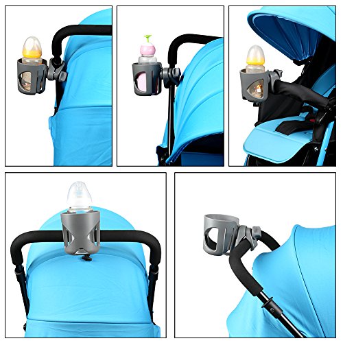 Accmor Stroller Cup Holder, Cup Holder for Walker Bike Wheelchair - color: All Grey