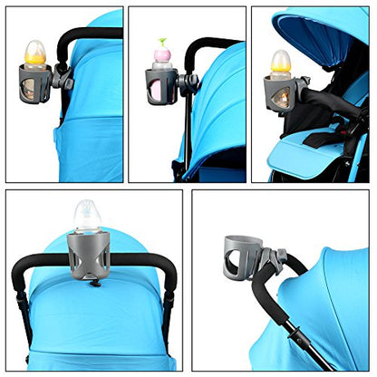 Accmor Stroller Cup Holder, Cup Holder for Walker Bike Wheelchair - color: All Grey