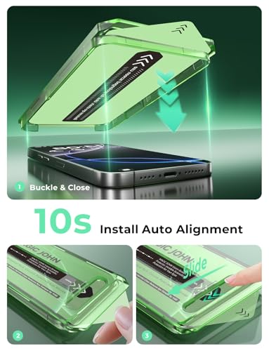 MAGIC JOHN 2 PACK for iPhone 16 Pro Screen Protector Eye Protection - size: iPhone 16 Pro