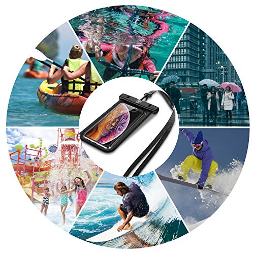 Njjex Waterproof Phone Pouch Floating Case Cellphone Dry Bag For Samsung Galaxy S25 Ultra S24 S23 S22 S21+ S20 S10 S9 Note 20 Ultra A12 A13 A14 A15 A35 A16 5G iPhone 16E 16 15 Pro Max 14 13 12 11 Xr X