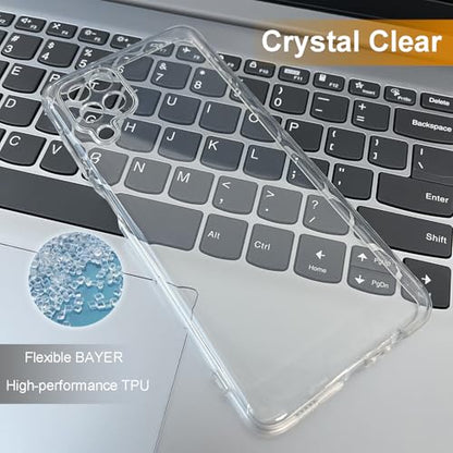 TENOC Phone Case for Samsung Galaxy A12 4G, Clear Case Shockproof Protective Bumper Slim Cover - color: Clear, size: A12
