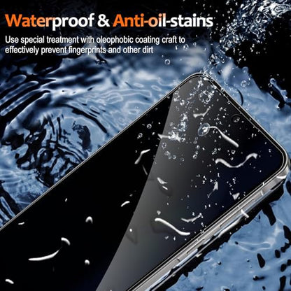 2 Pack Privacy Screen Protector for Samsung Galaxy A37, Tempered Glass Film full Coverage Anti Scratch, Anti-Spy, 9H Hardness, Bubble Free for Samsung Galaxy A37 Privacy Screen Protector - size: Samsung Galaxy A37