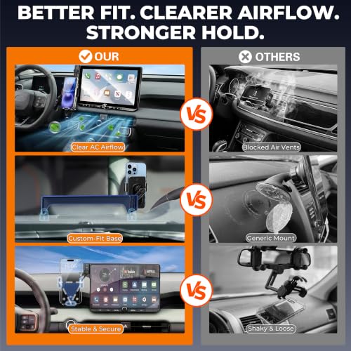 Car Phone Mount for 2026 Toyota RAV4, 10.5" Screen Only - size: for Toyota RAV4 | 2026 10.5"