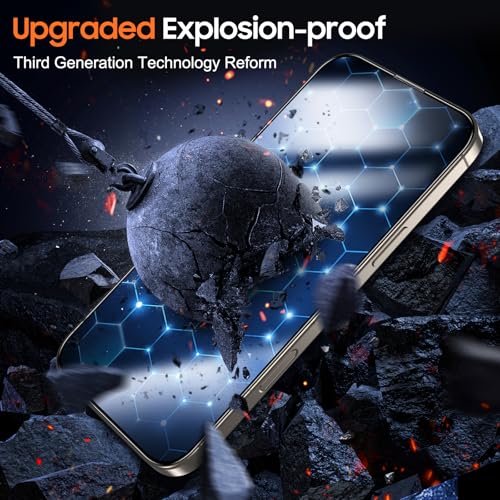 UniqueMe 360° Privacy Screen Protector for iPhone 15 Pro Max - 6.7 inch - size: 15 Pro Max 6.7 inch