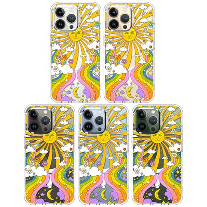 MOSNOVO Compatible with Magsafe Designed for iPhone 13 Pro Case, [Buffertech 6.6 ft Drop Impact] Shockproof TPU Protective Bumper with Hard Back 70's Psychedelic Groovy Art Phone Case - Clear - color: 70's Psychedelic Groovy Art, size: iPhone 13 Pro