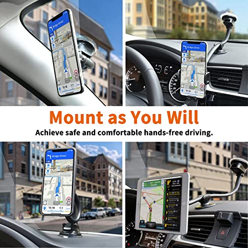 1Zero Magnetic Phone Car Mount 14-Inch Gooseneck Long Arm Extension - color: Magnetic Phone Mount