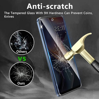 3 Pack Privacy Screen Protector Designed for Motorola Moto G 5G 2025/ Moto G 2026/ Moto G Play 2026/ Moto G Play 2025,Full Coverage Anti-Spy Tempered Glass Film,9H Hardness,Anti-Fingerprint - size: Moto G 5G 2025 FK3