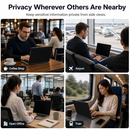 Adeway Magnetic Privacy Screen for Surface Laptop 7/8 13.8" - size: Laptop 13.8"
