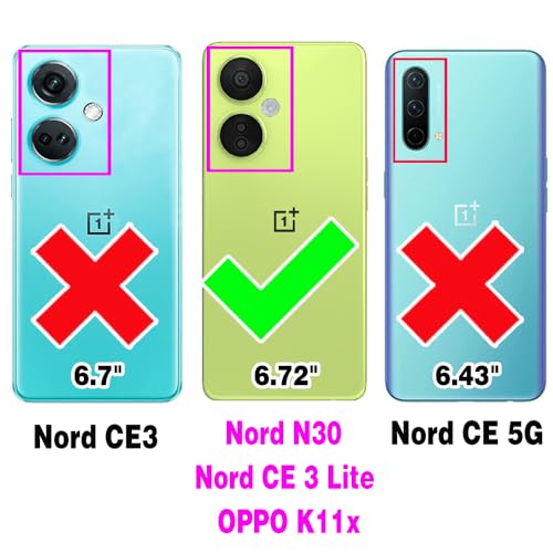 Asuwish Flip Wallet Phone Case for OnePlus Nord N30 5G/CE 3 Lite with Tempered Glass Screen Protector Magnetic Closure Folio Cover Credit Card Holder Slot Stand Oppo K11x/One Plus 1 1+ N 30/CE3 Black - color: Black