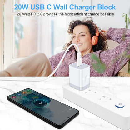 Fast Charger Block for Samsung Galaxy A17 A16 5G,A36,A37,S26 Ultra,S25 FE - color: WHITE