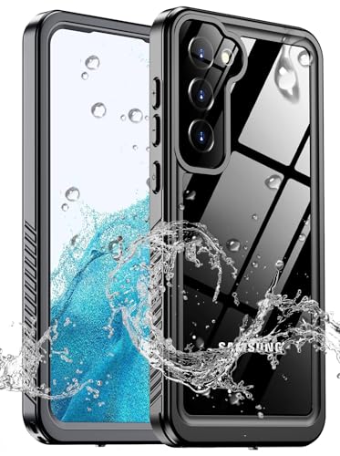 xiwxi for Samsung Galaxy S22 Plus Case Waterproof,[IPX8 Underwater Case][Full Body Shockproof & Military Dropproof] Clear Sound Quality Built-in Screen Protector for Samsung S22 Plus 6.6 inch-Black - size: For Samsung S22 Plus-6.6"