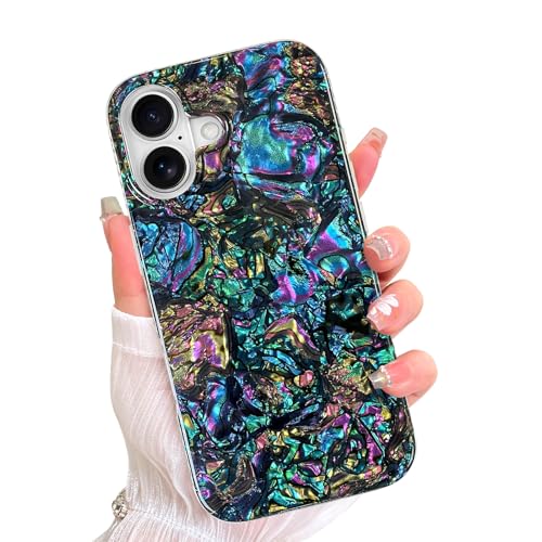 AIGOMARA Magnetic for iPhone 17 Case, Abalone Opalescent Shell - color: Abalone-Round, size: iPhone 17
