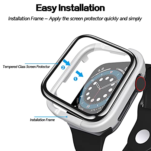 geekboy 2 Pack Glass Screen Protector for Apple Watch Series 6/SE/5/4, 44mm - size: 44 mm