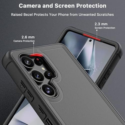 M MYBAT PRO for Samsung Galaxy S25 Ultra Case with 360° Rotating Stand - color: Black, size: Samsung Galaxy S25 Ultra