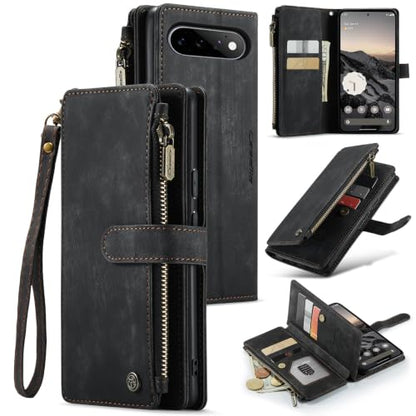 Google Pixel 11/Pixel 11 Pro 5G Wallet Case with Card Holder,Black - color: Black, size: Pixel 11/11 Pro 6.3 Inch