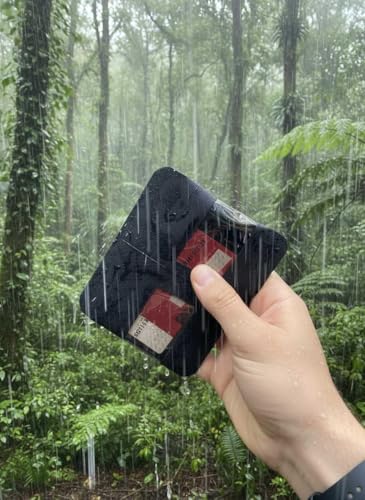 Heavy Duty Airtight Wallet Submersible Waterproof Wallet Protection for Keys, Cards - color: Black with Clear Window, size: 5.2" X 4" / 13.5CM X 10 CM