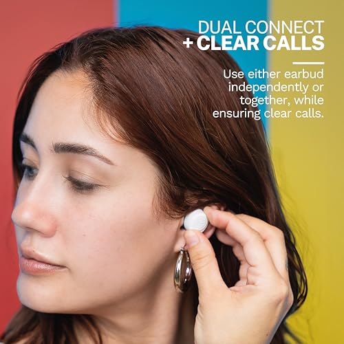 JLab Go Pop+, True Wireless Earbuds, Bluetooth 5, Dual Connect, IPX4, App Support, Confetti - color: Confetti, style: Matte