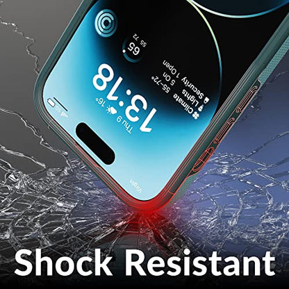 Crave Dual Guard for iPhone 14 Pro, Shockproof Protection Dual Layer Case for Apple iPhone 14 Pro (6.1") - Aqua - color: Aqua