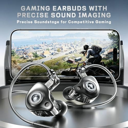 Wired in-Ear Headphones with Mic, Lightning Connector for iPhone,HiFi Sound Earphones with Volume Control, S25 Black - color: Black